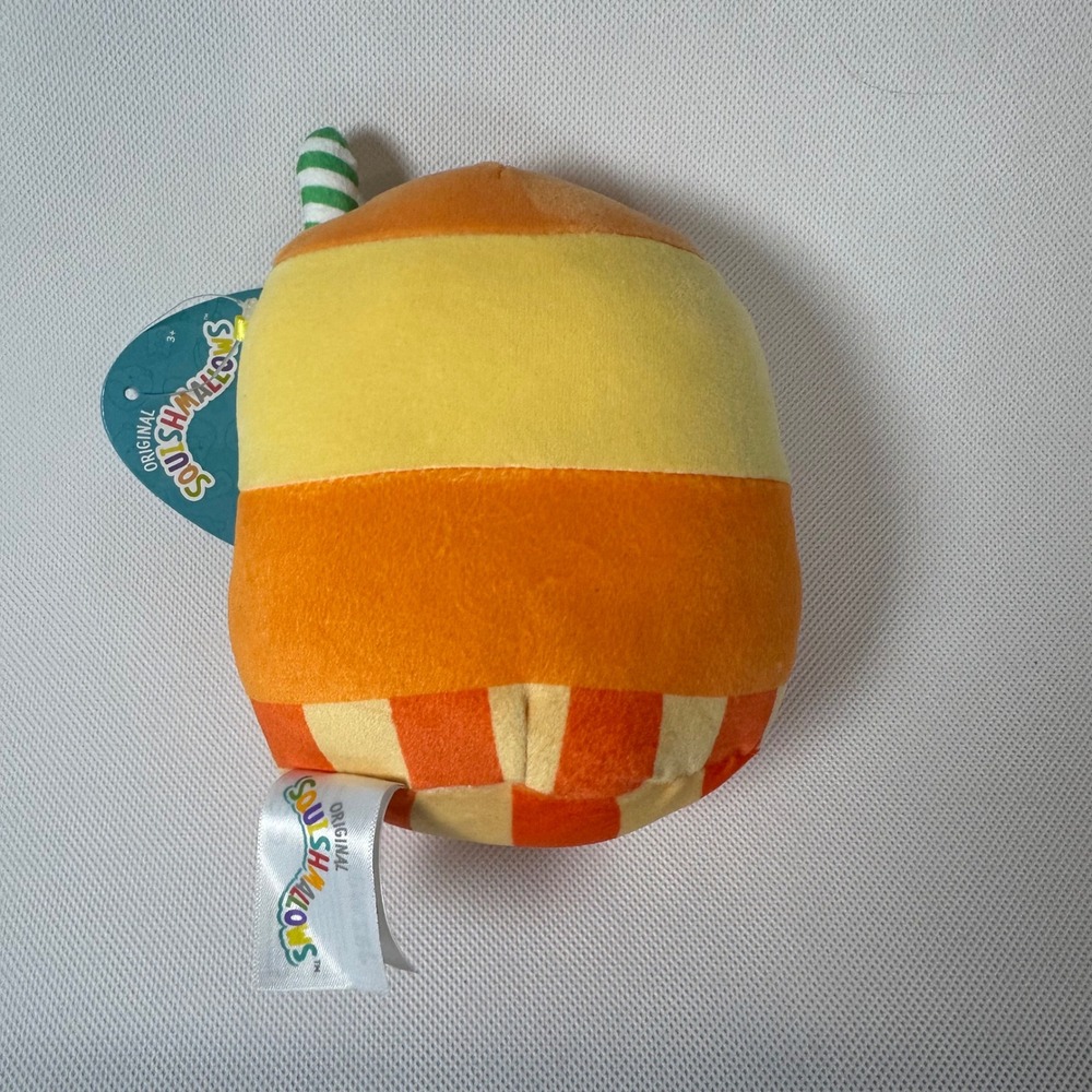 Squishmallows Marcos the Orange Juice 5 Inch Plush Food Squad NWT - Picture 2 of 8